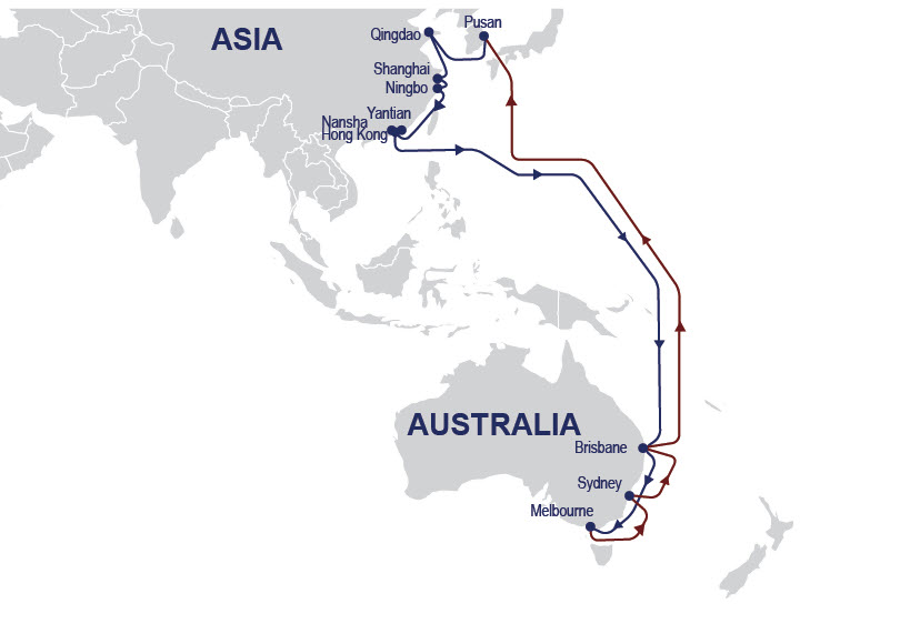 ZAX – ZIM Australia Express