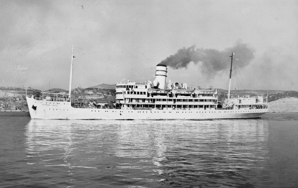 TSS Kedmah, ZIM's first ship, in 1947