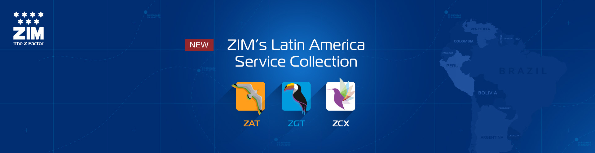 Introducing ZIM's Latin America new collection of services
